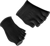 Medipaq® Gel Toe Socks - Orthopaedic Socks - Cushion Your Feet - Moisturising to Avoid Dry Skin - Heal Athlete's Foot by Separating Toes - 1 Pair Black