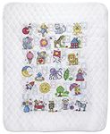 Design Works Crafts Janlynn Stamped for Cross Stitch Baby Quilt Kit, ABC Fun, by The Yard