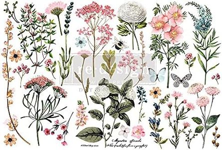 Re-Design Prima Marketing Decor Transfers 6"X12" 3/Sheets-Botanical Paradise -RE653378