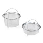 Instant Pot Official Mesh Steamer Baskets, Set of 2, Stainless Steel