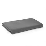 Sonia Linens Home Basic Soft Brushed Microfibre Flat Sheet - Non Iron Breathable Hypoallergenic Top Sheet (Double, Grey)