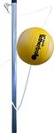 Park & Sun Sports Portable Outdoor Tetherball Set with Carrying Bag and Accessories (3-Piece Tri-Pod Base/Pole)