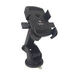 BOBO Universal Telescopic Windshield Mount Dashboard Car Phone Holder, with Reusable Gel Based Suction Cup, Black