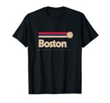 Boston Baseball Softball City Massachusets Retro Boston T-Shirt