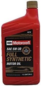 Ford Genuine Fluid XO-5W30-QFS SAE 5W-30 Full Synthetic Motor Oil - 1 Quart Bottle - Pack of 12 (12)