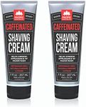 Pacific Shaving Company Caffeinated Shaving Cream - Helps Reduce Appearance of Redness, With Safe, Natural, and Plant-Derived Ingredients Soothes Skin, Paraben-Free, 7 oz Pack of 2