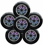 Discraft Ultra-Star 175g Ultimate Frisbee Sport Disc (6 Pack) Black