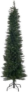 The Christmas Workshop 70010 6ft Slimline Green Artificial Indoor Decoration | Includes Metal Christmas Tree Stand | 560 Tips