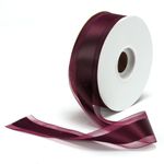 Offray Garbo Satin and Sheer Craft Ribbon, 1-1/2-Inch Wide by 50-Yard Spool, Eggplant