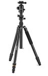 NATIONAL GEOGRAPHIC Travel Tripod Kit, 90° Column, 4-Sections, Lightweight Aluminum, Compatible with Canon,Nikon,Sony DSLR, 360 Degree Ball Head, Quick Release Plate, 8KG Load Capacity with Carry Bag