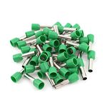 Rpi shop - 6 SQMM (E6010) Wire Ferrules Copper Crimp Connectors,Wire Crimping Tool Kit,Insulated Cord Pin End Terminal, Color Green Pack of 100 Pcs