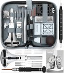 EasyTime Watch Repair Tool Kit: Professional Watch Link Removal Resizing Kit & Battery Replacement Tool Set with Pins Spring Bars and Case - DIY Gift for Women and Men