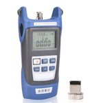 Optical Power Meter,Handheld Fiber Optical Power Meter Visual Troubleshooting Fiber Optic Cable Tester, 800-1700nm, -70 ~ + 6dB, Fiber Power Meter with SC/FC/ST Connector