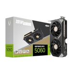 ZOTAC Gaming GeForce RTX 5060 AMP Graphics Card - Black | 8 GB GDDR7 | DLSS 4 | 128 Bit | PCIE 5.0 | SFF Ready | 3840 CUDA Cores | IceStorm 2.0 Cooling | ZT-B50600F-10M