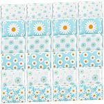 24 Packs Pocket Tissues Slim Pack Facial Tissues 3 Ply Tissues Travel Size Tissue Wallet Size Pocket Tissues Packs for Travel Wedding Party Favors, 6 Styles (Daisy)