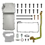 VANPERT 302-1 Engine Oil Pan Kit Compatible with GM/Muscle Car/Classic Car/Trucks LS Gen III and GEN IV V8 LS1/LS2/LS3/LS6 LSX 4.8L, 5.3L, 5.7L, 6.0L, 6.2L 1955-1987 Aluminum Oil Pan Kit