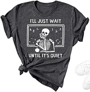 Teacher Shirts Funny Women’s Teacher Life T Shirt Graphic Tees Casual Soft Cotton Shirts Tops Grey