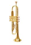 Rmze Standard TRUMPET-2445 Golden Bb Trumpet Set - Trumpets for Beginner or Advanced Players with Hardcase, 7C Mouthpiece, Value Oil, Gloves - Brass Musical Instruments
