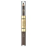 Revlon Brow Fantasy Pencil and Gel, Dark Brown 1 Count (Pack of 1)