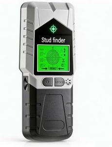VETOUCH 6 in 1 Stud Finder Wall Scanner, Electronic Stud Detector with LCD Display & Sound Alarm, Magnetic Stud Sensor for Wood, Metal, AC Wire, Pipe Detection in Walls, Ceilings, Floors-Silver