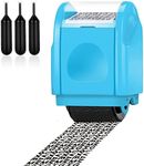 Confidential Roller Stamp,Identity Theft Stamp,Identity Guard Roller Stamp Wide Rolling Security Stamp,Secure Confidential ID Security,Anti Theft and Privacy Safety (Small Size (Small Blue+3 Refills)