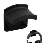 Daelesr Headphone Stand Headset Holder Hanger Wall Mounted, Adhesive Headphone Hook for Most Headphone & Controller, Black