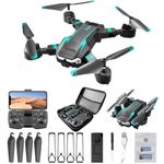 Drone with 4k Camera Foldable 1080P HD Drone with FPV Live Video, Smart Gestures Selfie, Altitude Hold, One Key Take Off/Landing, 3D Flips for Kids and Adults. A3