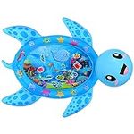 MAGIFIRE Tummy Time Water Mat for Infants 3-12 Months Old, Sea Turtle Measures 36 Inches x 46 Inches, Water Mat for Babies, BPA-Free, Tummy Time Toys