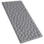 Non-Slip Bathtub Mat, OTHWAY Soft Rubber Bathroom Bathmat with Strong Suction Cups,16x31.5inch, Dark Grey