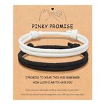 Couples Bracelets Matching Bracelets for Couples Long Distance Bracelet I Love You Pinky Promise Bracelet for Bf Gf Long Distance Relationship Gifts Christmas Gifts