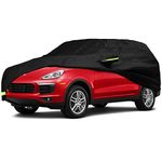 YIXIND Waterproof Car Cover for 2009-2022 Porsche Cayenne Car Cover Custom Fit 100%Waterproof Windproof Strap & Single Door Zipper Bands for Snow Rain Dust Hail Protection (Cayenne)