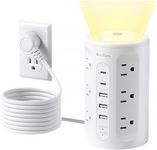 Power Strip Tower with Night Light,