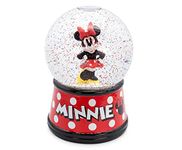 Disney Minnie Mouse Light-Up Snow Globe with Swirling Glitter Display Piece Decoration | Home Decor for Kids Room Essentials | Precious Keepsake, Cute Novelty Gifts and Collectibles | 6 Inches Tall