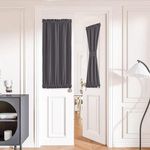 Caudblor French Door Window Curtains for Privacy, French Door Blackout Curtains, Thermal Insulated Back Door Panel for Window, Rod Pocket, 1 Panal