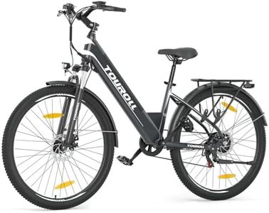 Touroll J1/J1 St Vélo Électrique, 27.5" vélo électrique Adulte, Vélo de Trekking avec Moteur 250 W, Batterie 15.6AH, Autonomie 100 km, E-Bike, vélo électrique Urbain (J1-St)…