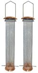 Large Copper Style Hanging Bird Nut Feeder (Pack of 2)