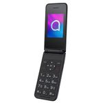 Alcatel 3082 4G mobile phone with flip cover, charging station and battery 1380 mAh, 1 MP camera with flash, large keys, Bluetooth, grey [ES/PT version]