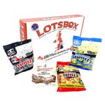 British Candy Gift Box - Bundle with 4 Bags of Individually Wrapped Sweets from England including English Creamy Toffees, Nutty Brazil Toffee, Black Liquorice Toffee & Mint Humbugs Candy - 615g.