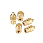 TESSERACT 1.0mm Extruder Nozzle For 3D Printer | MK8 Brass Nozzle for 3D Printing | Made in India Compatible With Anet A8 Makerbot MK8 Creality CR-10 S4 S5 Ender 3 3Pro 5 (Quantity-5 Nozzle MK8 1.0mm)