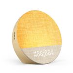 Dreamegg Sunrise 1 - Sunrise Alarm Clock, White Noise Machine with 29 Sounds, Wake Up Light Alarm Clock with 5 Wake up Sounds, 9 Night Lights, Snooze, Customizable Sleep Routines for Adults, Khaki