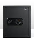 Equal 48L SecureX Safe Locker for Home | Electronic Safe Locker with Pincode Access and Emergency Key - Lock X2 | 3 Years Limited Warranty | 48 Liter - Black