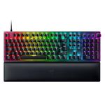 Razer Huntsman V2 (Red Switch) - Optical Gaming Keyboard with Near-Zero Input Latency (Linear Optical Switches Gen-2, Doubleshot PBT Keycaps, Ergonomic Wrist Rest) UK Layout | Black