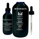 Methylene Blue Pharmaceutical Grade, USP Grade, Third-Party Tested Brain Health Dietary Supplement for Humans, Azul De Metileno Para Humanos, No Formaldehyde, Blue Methylene 1%, Made in USA (59ML)