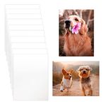 CHONOVO 10 Pcs Sublimation Photo Blanks 10x12 Inch Metal Sublimation Sign Blanks Aluminum Sublimation Blank DIY Photo Sign Wall Frame Poster for Living Room Bedroom White(Thickness 0.45mm)