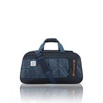 uppercase Topo 55Cm Duffle Bag, 44 Lts, Dust Resistant Travel Bag, Spacious Main Compartment, Adjustable Shoulder Strap, Sustainable Duffle Bag For Women & Men, 1500 Days Warranty (Blue, Polyester)