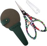 YOUGUOM Precision Embroidery Scissors Pointed Tip Detail Shears for Needlework DIY Craft Thread Paper Cutting Sewing Snips with Protective Cover