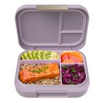 Bentgo® Modern - Versatile 4-Compartment Bento-Style Lunch Box for Adults and Teens, Leak-Resistant, Ideal for On-the-Go Balanced Eating - BPA-Free, Matte Finish and Ergonomic Design (Orchid)