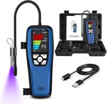 Refrigerant Leak Detector, ALD-200 Freon Leak Detector, Battery Powered, Freon Sniffer Automotive Halogen Gas Leak Detector for R134A R410A R22 R1234YF R600a R290 CFCs HCFCs HFCs HCs HFOs