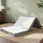 BedStory Foldable Mattress Full Size, 4 Inch Folding Double Mattress with Carry Bag, Firm Tri Fold Floor Mattresses with Washable Cover, Portable Trifold Mattresses for Sofa, RV, 54" x74", No Odor
