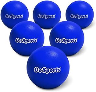 GoSports 6 Inch Soft Skin Foam Playground Dodgeballs - 6 Pack Set for Kids - Blue